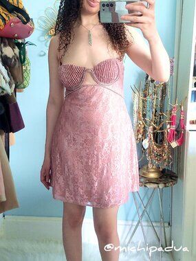 New With Tags (Flawed) For Love And Lemons Shai Mini Dress